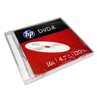 惠普 16速 dvd 空白光盘 4.7g 刻录盘 单片盒装 空白光盘碟片 DVD-R 5盒装