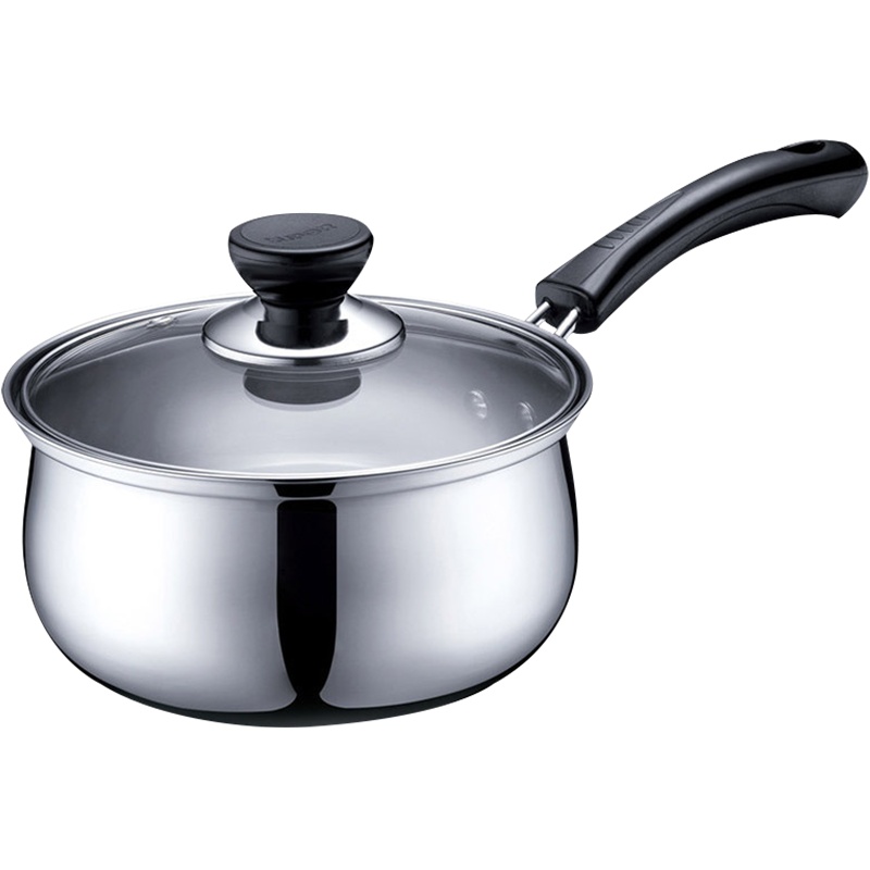 苏泊尔(SUPOR)304不锈钢奶锅ST18H3汤锅煮面锅 婴儿宝宝煮粥锅煮面锅辅食锅电磁炉煤气灶通用 18cm