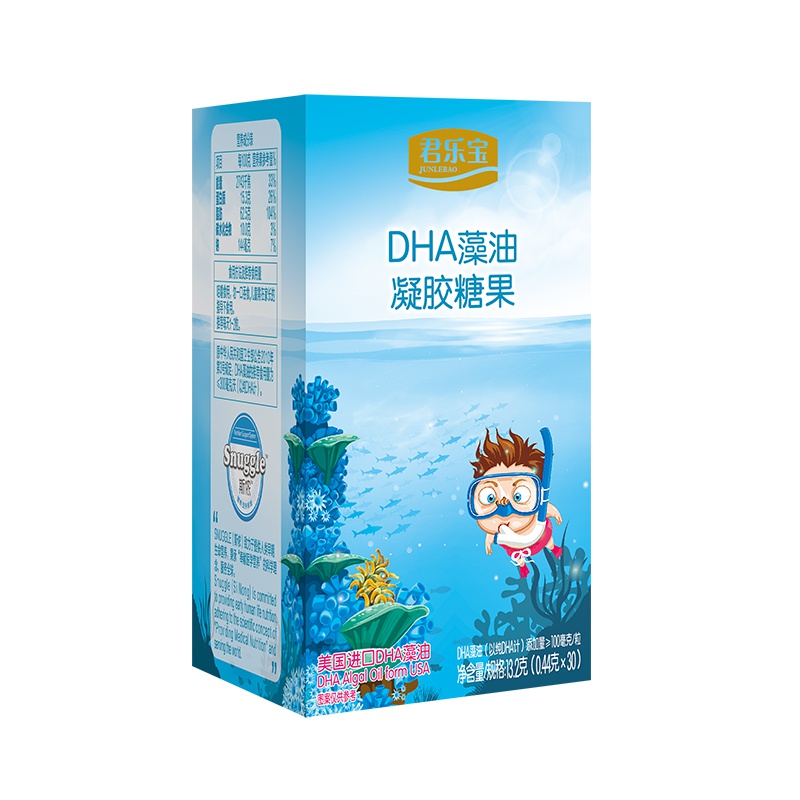 君乐宝DHA藻油凝胶糖果30粒装(儿童型)