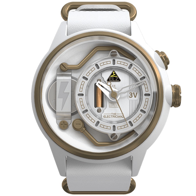 ELZ风靡ins手表 瑞表电工中性夜光NFC小众大表盘石英男士手表A1C/04-ELZ010