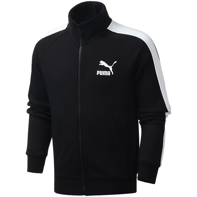 PUMA彪马男装T7跑步训练运动服立领针织外套59597601