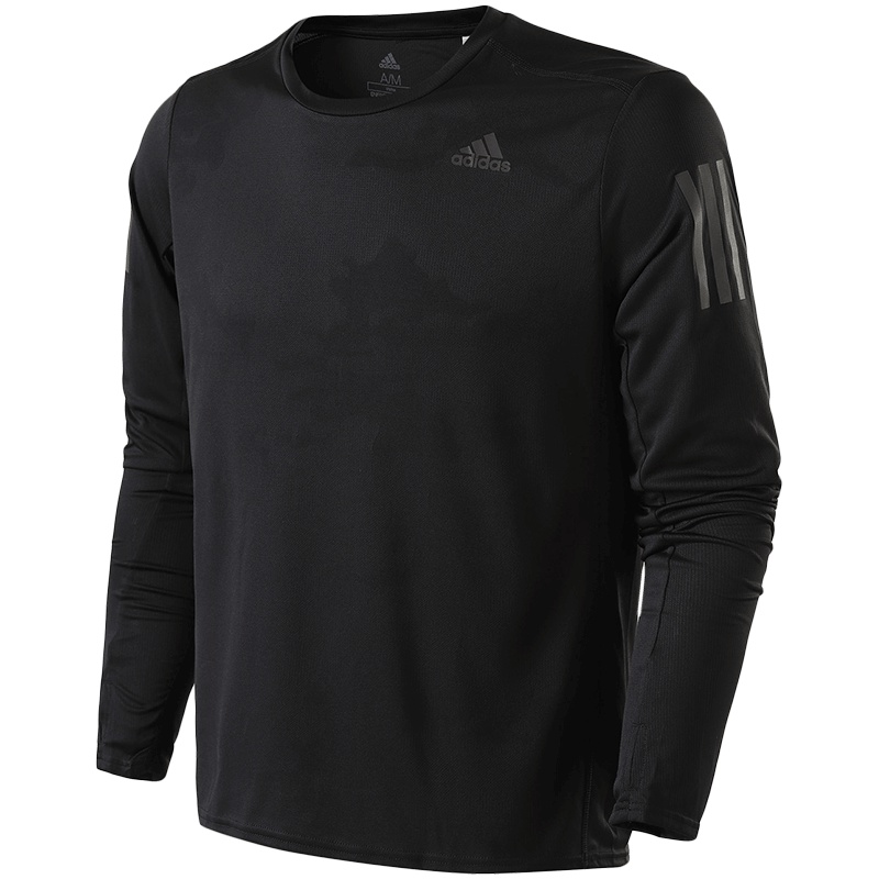 adidas阿迪达斯男子长袖T恤跑步训练干爽运动服常规运动T恤