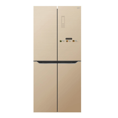 倍科(beko)GNE0432SL 432升冰箱 十字对开门冰箱 对门冰箱大容量变频压缩机(琥珀琉璃金)