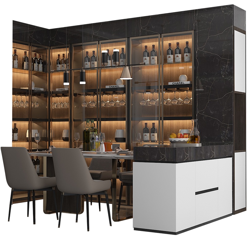 拉迷全屋定制 橱柜厨房整体石英石橱柜定做开放式封闭式厨房中岛台橱柜定制