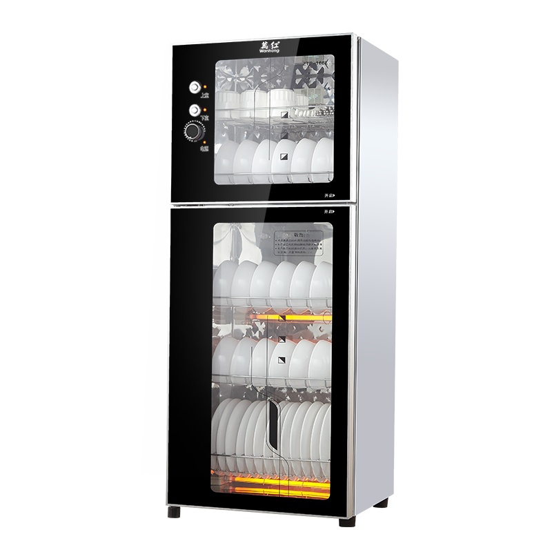 万红ZTP280-F08家用商用立式消毒柜高温二星级 食堂酒店饭堂餐馆消毒碗柜餐具消毒柜