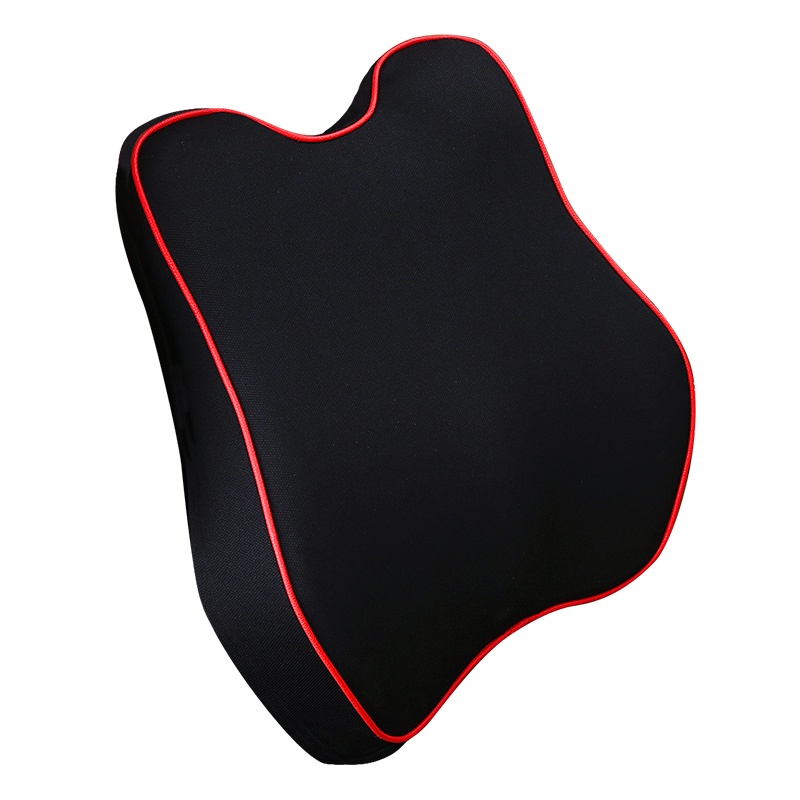 康车宝 汽车腰靠垫 太空记忆棉办公家用靠枕 背靠垫 车用办公用护腰枕 黑色