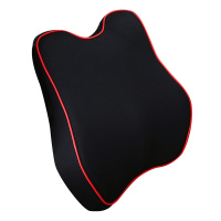 康车宝 汽车腰靠垫 太空记忆棉办公家用靠枕 背靠垫 车用办公用护腰枕 黑色