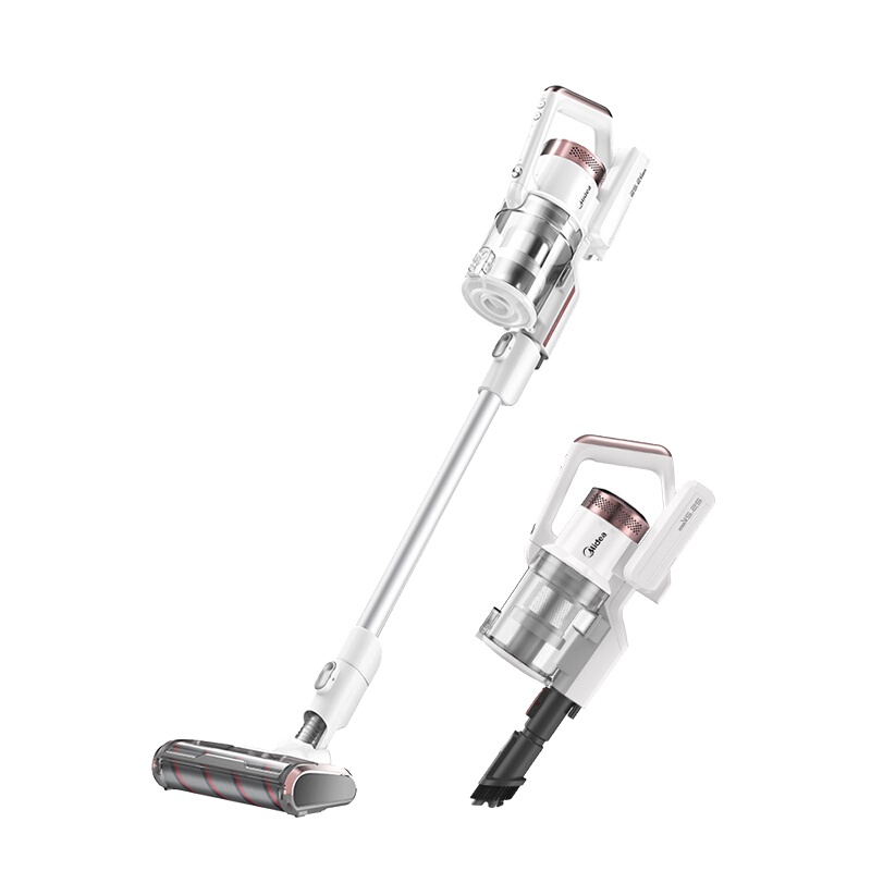 美的(Midea)无线吸尘器家用大吸力手持吸拖除螨一体机大功率小型拖地机自营Q6 P6S极地白