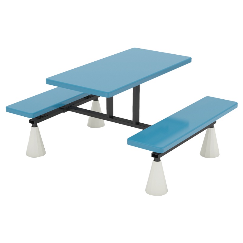 科朔 餐桌食堂餐桌组合饭堂连体快餐桌椅 四人餐桌 KS-WL300-04