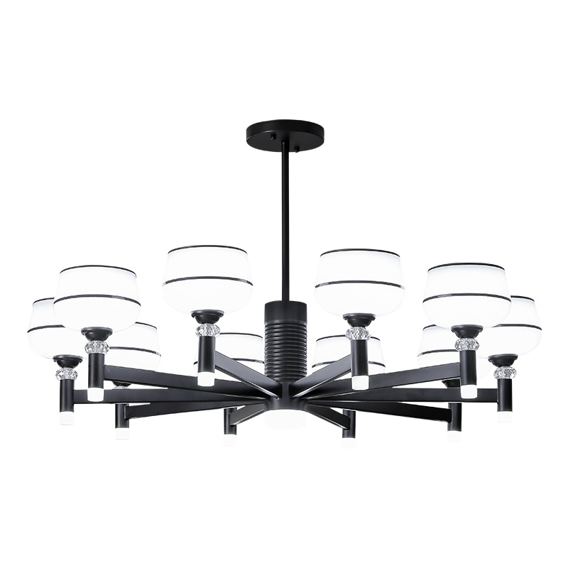 克罗斯塔 北欧后现代吊灯轻奢大气客厅灯现代简约个性餐厅卧室led变光家用灯具