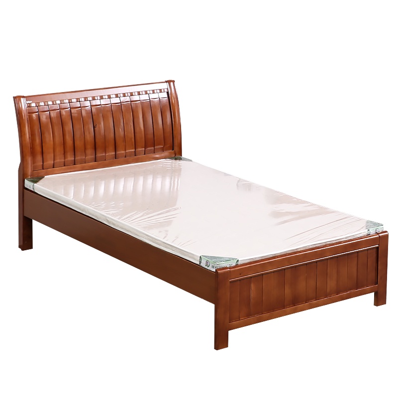 [红心家居]现代中式1.5米实木床简约实木床双人床