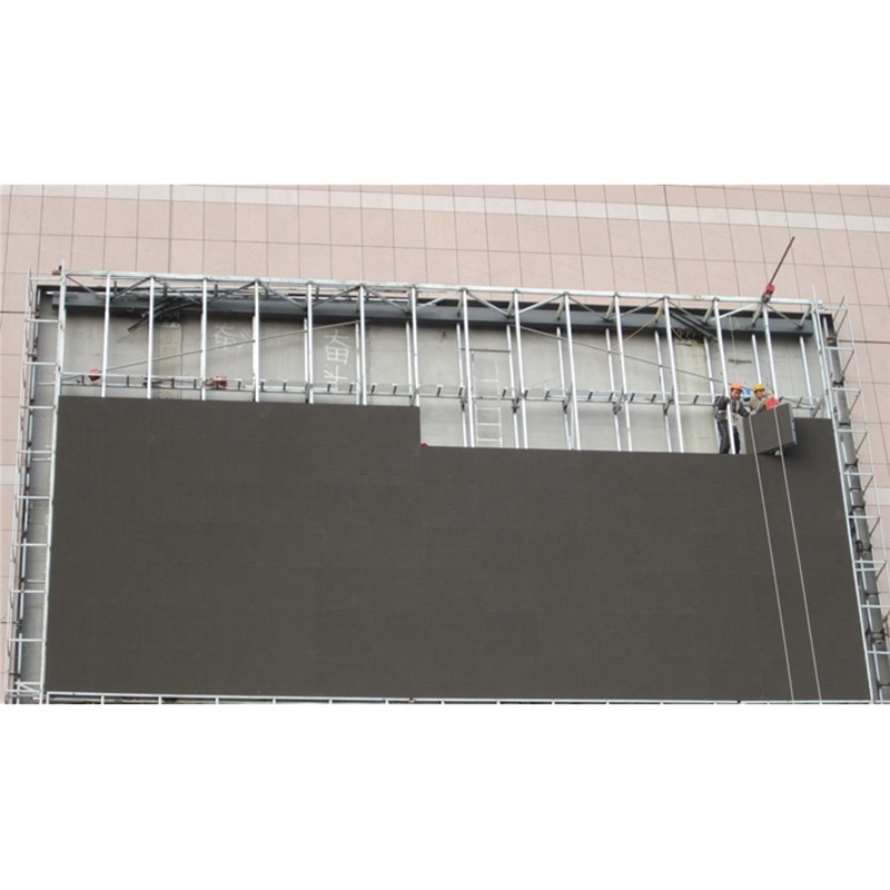 墙体立面屏钢结构制作及显示屏安装,Q235B国标材料日子架结构,高强度化学锚栓,焊接,人工费