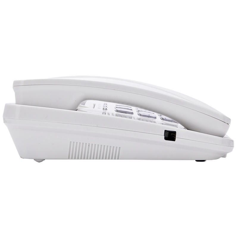 得力(deli)电话机座机 固定电话 办公家用 翻转屏幕 免电池 781白