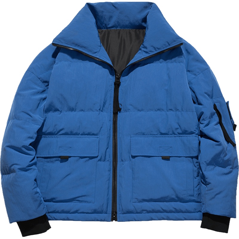 海德斯曼2018冬季新款羽绒服男潮款学生休闲男装立领加厚男士宽松短款外套60115