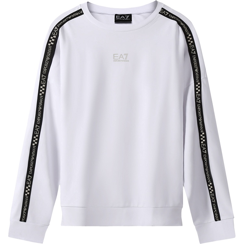 阿玛尼 EMPORIO ARMANI EA7 女士粘胶纤维圆领长袖卫衣运动衫6KTM33 TJ3PZ