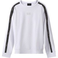 阿玛尼 EMPORIO ARMANI EA7 女士粘胶纤维圆领长袖卫衣运动衫6KTM33 TJ3PZ