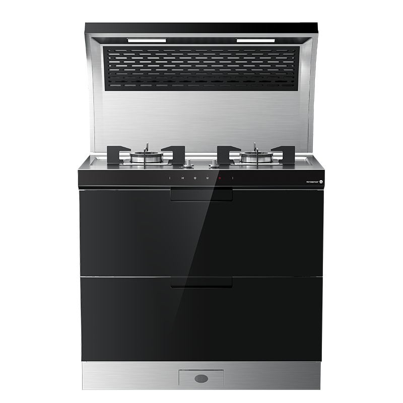 火星人(marssenger)E2G/H集成灶 不锈钢台面侧吸下排家用烟灶烘套餐一体灶正品 天然气