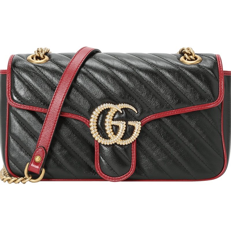 19秋冬款 GUCCI GG Marmont 单肩包 小号 25x14x6.5CM