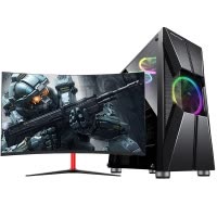 世纪之星 英特尔酷睿i3/AMD Radein 游戏独显/4GB内存/128GB固态 SSD 家用办公商务LOL游戏电脑组装电脑 台式机 电脑主机 台式电脑+27英寸电竞显示器全套