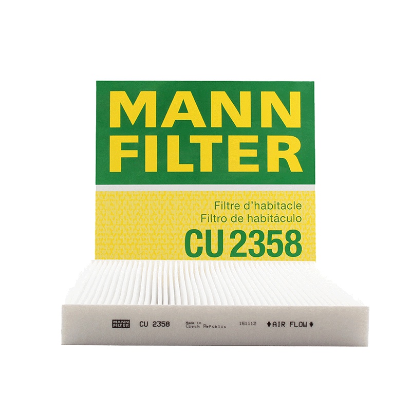曼牌(MANN)空调滤CU2358适配雅阁/思域/思威/思铂睿/奥德赛/歌诗图/思铭/哈弗H6
