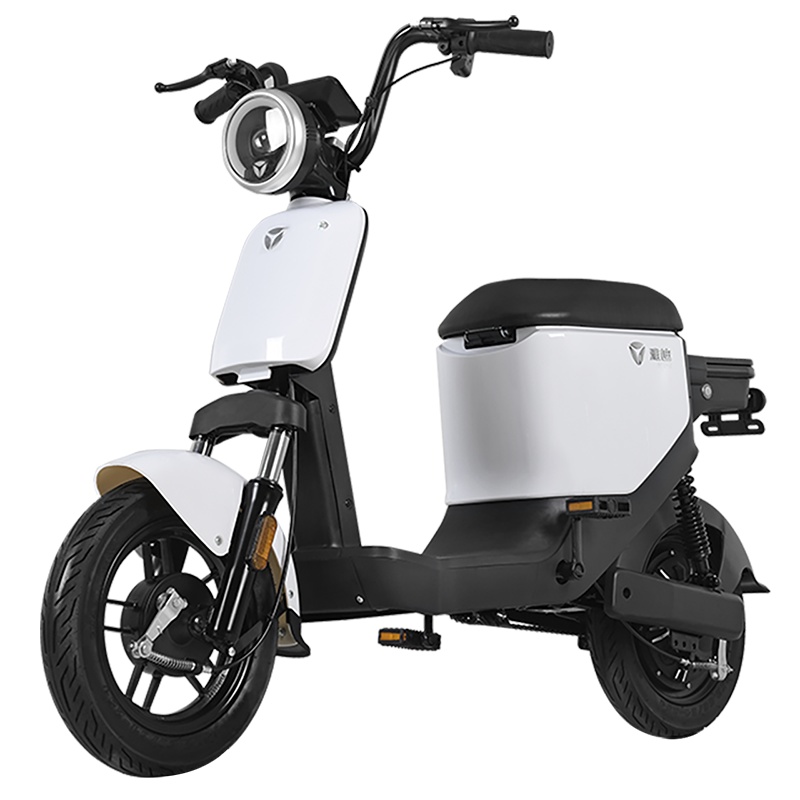 雅迪(yadea)新款48V豪华电动车轻便代步踏板车电瓶车男女代步车轻便锂电池电动车 欧逸升级版48V20AH[灰色]