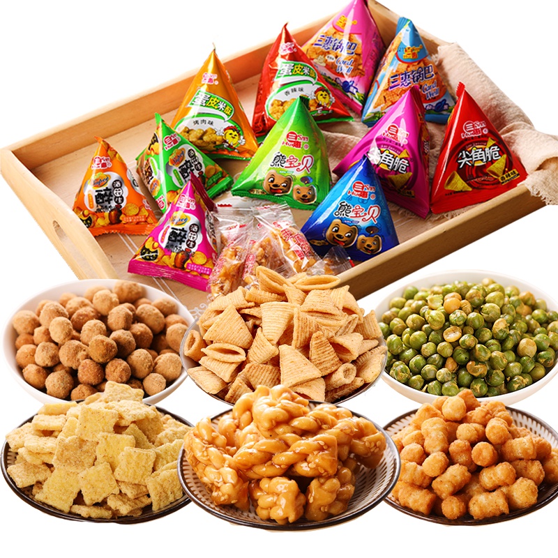 三惠零食大礼包720g装（约30-40包）小孩小吃经典休闲食品批发6款产品19口味随机派发