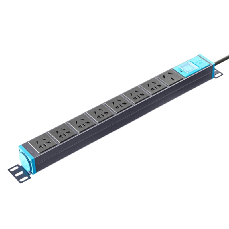 公牛GNE-108D大功率插PDU机柜座/插线板 8位总控全长3米