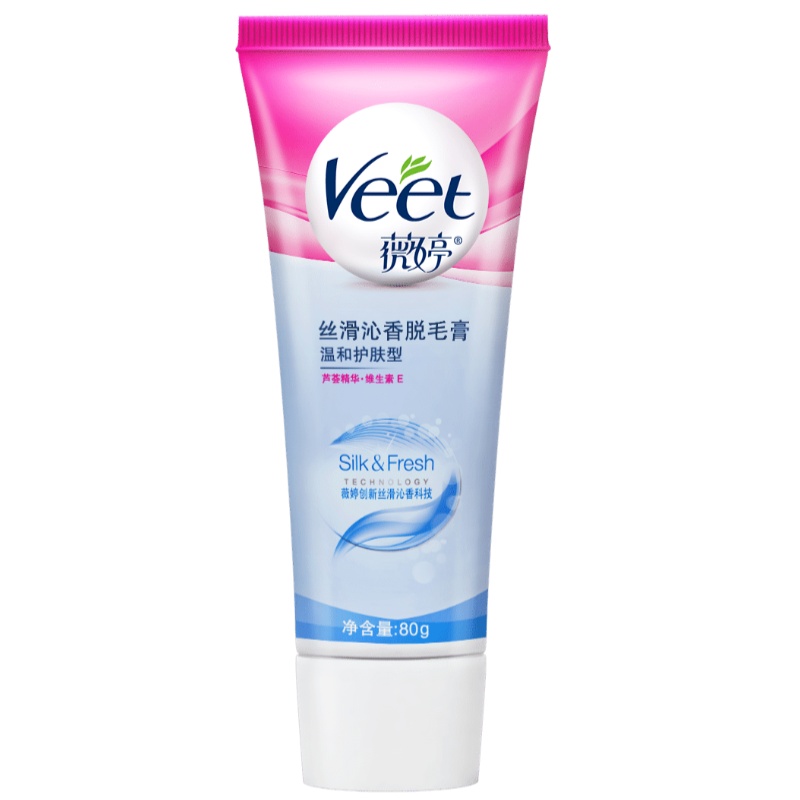 薇婷(VEET)丝滑沁香脱毛膏 温和护肤型 80克腋下男女士学生专用全身腿毛女非私处不永久神器
