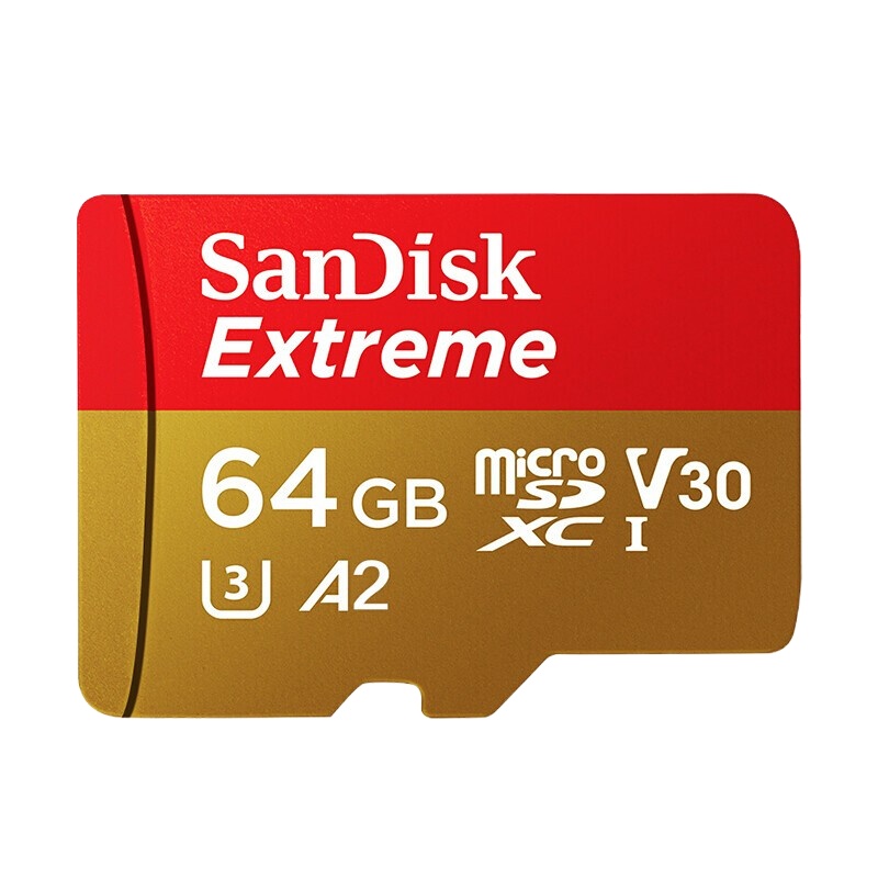 闪迪至尊急速移动64G micro SD卡存储卡 适用GOPRO运动摄像机