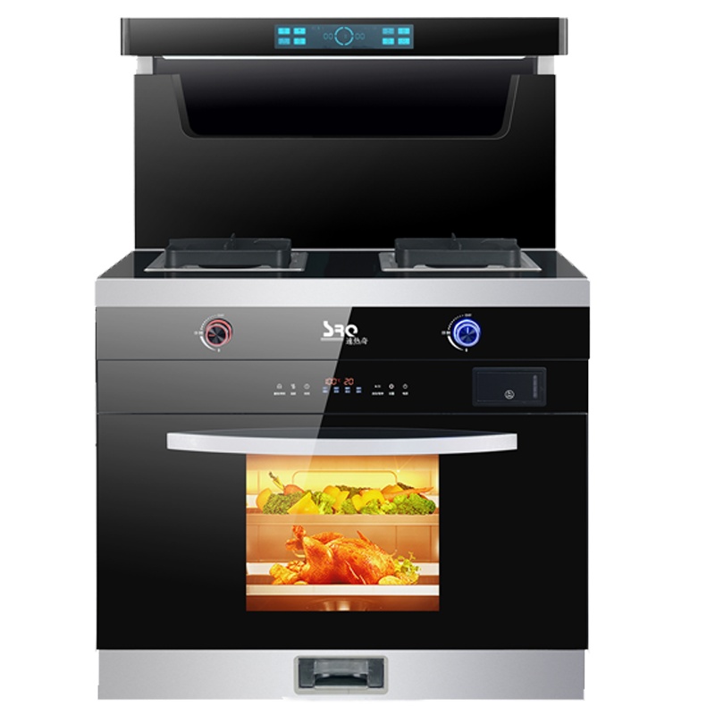 速热奇集成灶体感蒸烤消毒家用一体机侧吸下排烟灶消灶九腔鸳鸯灶液化气SRQ-S5