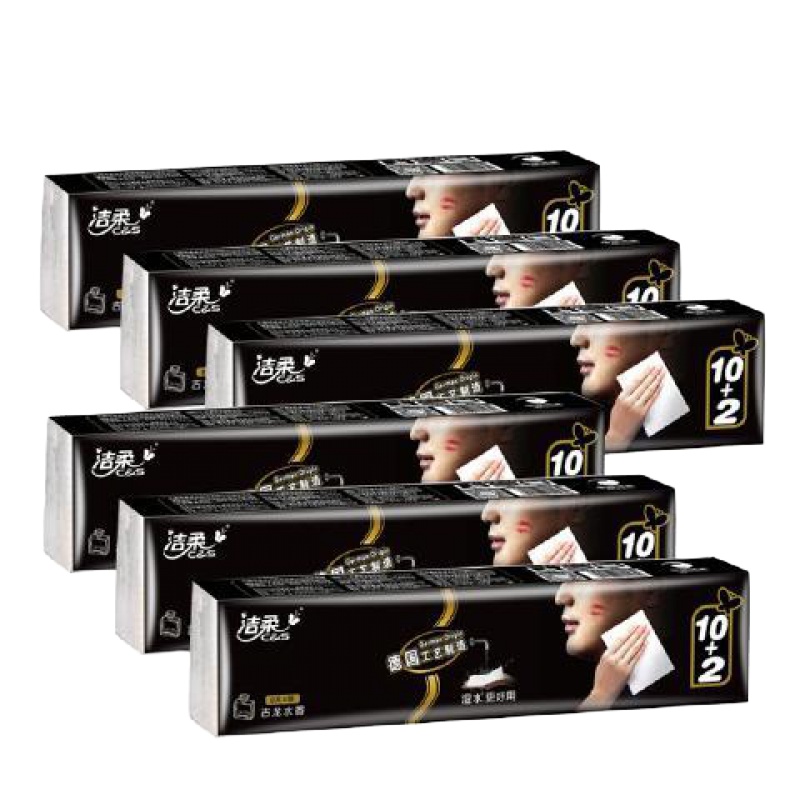 手帕纸face餐巾纸小包便携式可湿水面巾纸古龙水香常规款 古龙水香6提72包