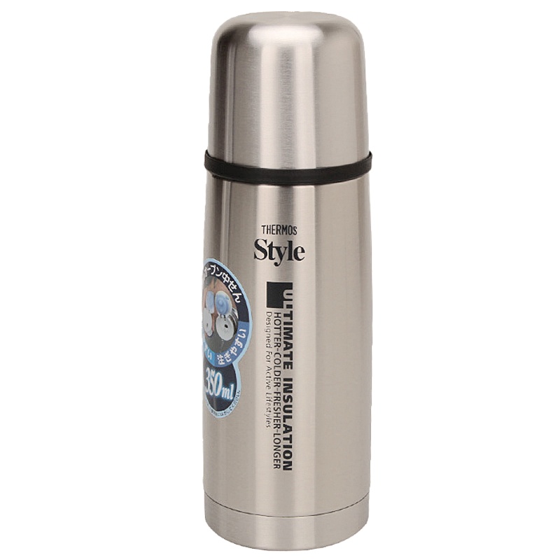 [保温保冷]THERMOS膳魔師 真空不锈钢保温杯车载水杯 FDX-350-SBK 不锈钢色 350ml