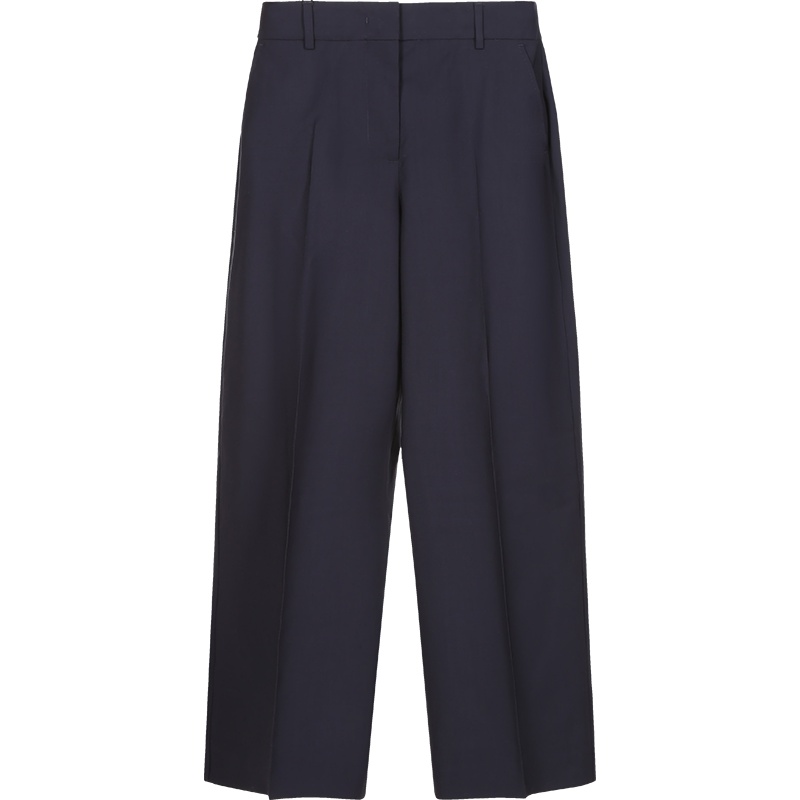 麦丝玛拉 MAX MARA WEEKEND 女士绵羊毛直筒休闲阔腿裤长裤GUFO