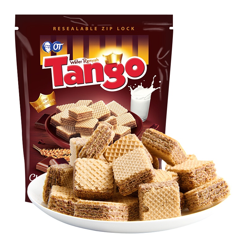 奥朗探戈巧克力味威化饼干115g 进口 糖巧 巧克力 夹心饼干 威化 休闲零食