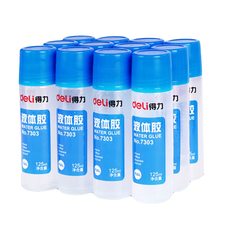 得力 (deli) 7303高粘度液体胶 学习办公通用胶水 办公用品 1只装