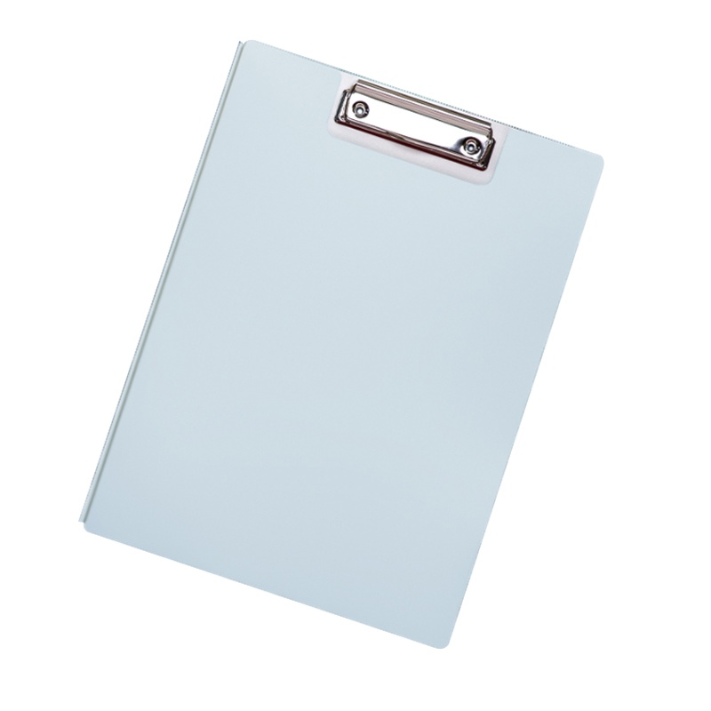 得力 72500 乐素系列A4竖式折页板夹 商务实用会议文件夹 蓝