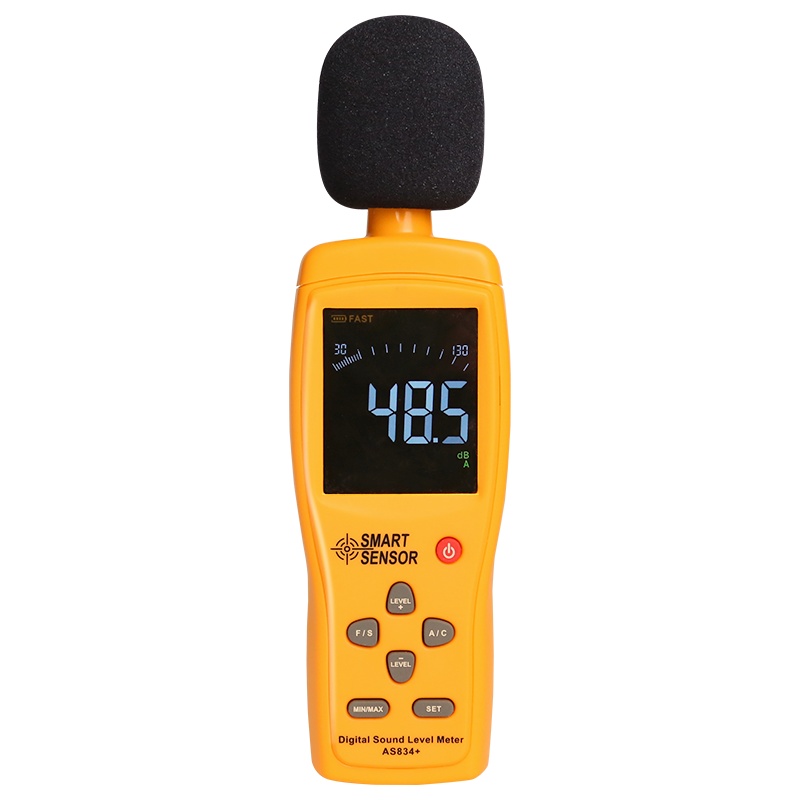 希玛 AS834+ 噪音计 数字环境分贝仪工业高精度噪音测试仪噪声声级计 噪音计