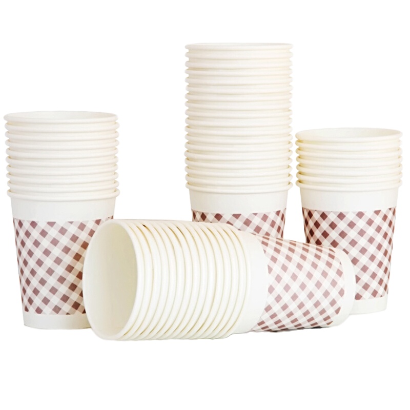得力9570一次性纸杯 10包起订