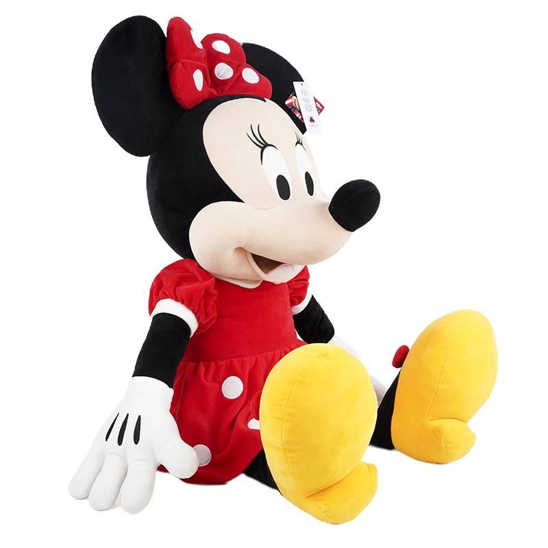 迪士尼 Disney 儿童毛绒玩具男孩女孩玩偶系列 30cm米妮经典款红色