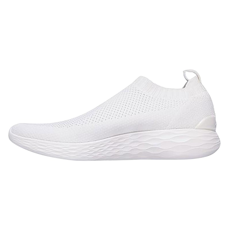 Skechers斯凯奇男鞋新款简约一脚套健步鞋 轻质袜套运动鞋 54211-WHT