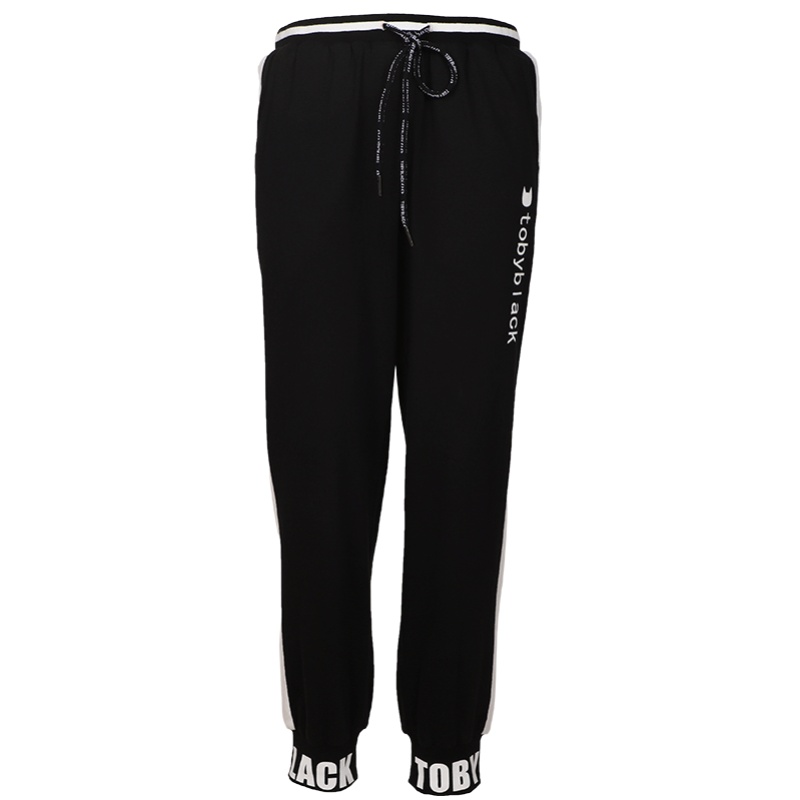 a02新款2020时尚运动撞色字母拼接束脚休闲裤女DTV2D0901PN