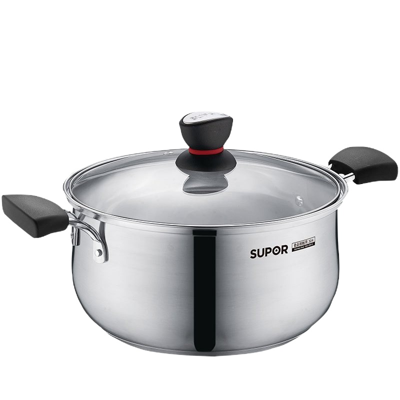 苏泊尔（SUPOR）时尚304不锈钢汤锅22cm ST22H1