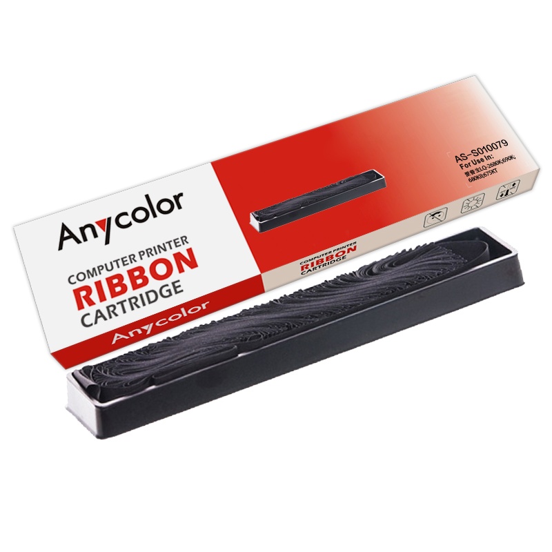 欣彩 C13S010079色带(色带架含芯)黑色单支装(适用爱普生LQ-2680K 690K)色带芯:32m×13mm