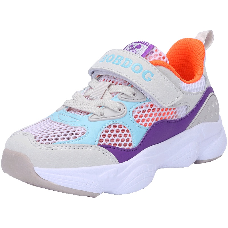 巴布豆童鞋儿童运动鞋2019夏季透气网鞋休闲鞋