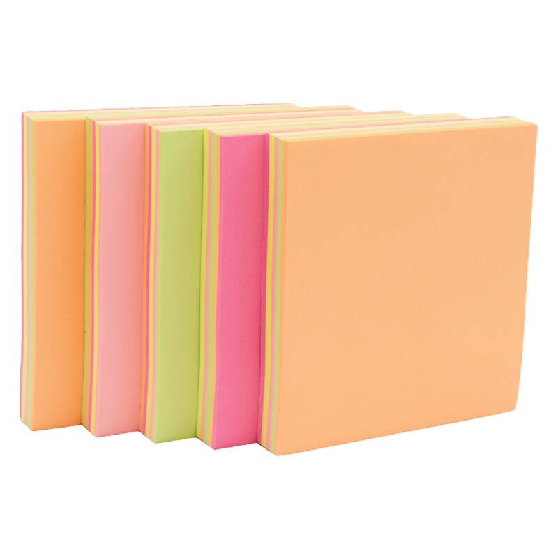 晨光 YS-61荧光自粘便条纸百事贴88页76*76mm 10本/组