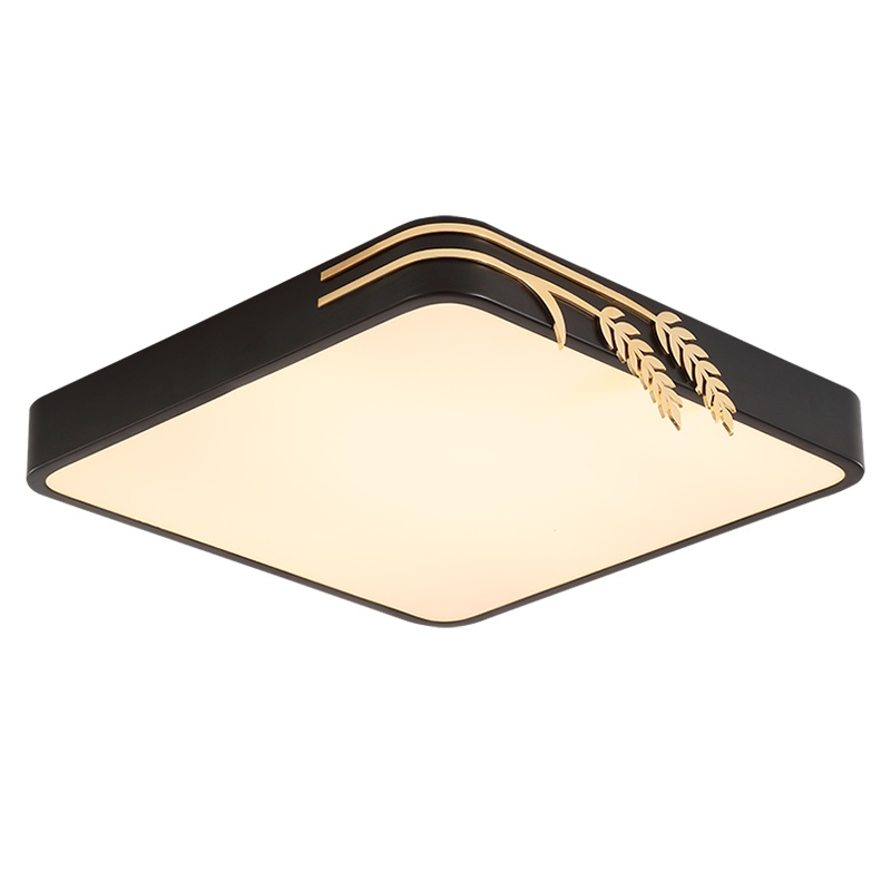 金色梦想 北欧卧室灯书房灯饰简约现代客厅房间方形吸顶灯温馨浪漫led灯具