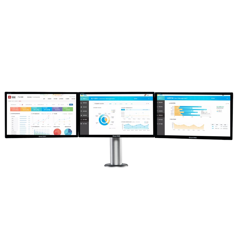 慧想(Thinkwise) 多屏三屏显示器支架液晶电脑显示屏支架升降旋转桌面L300