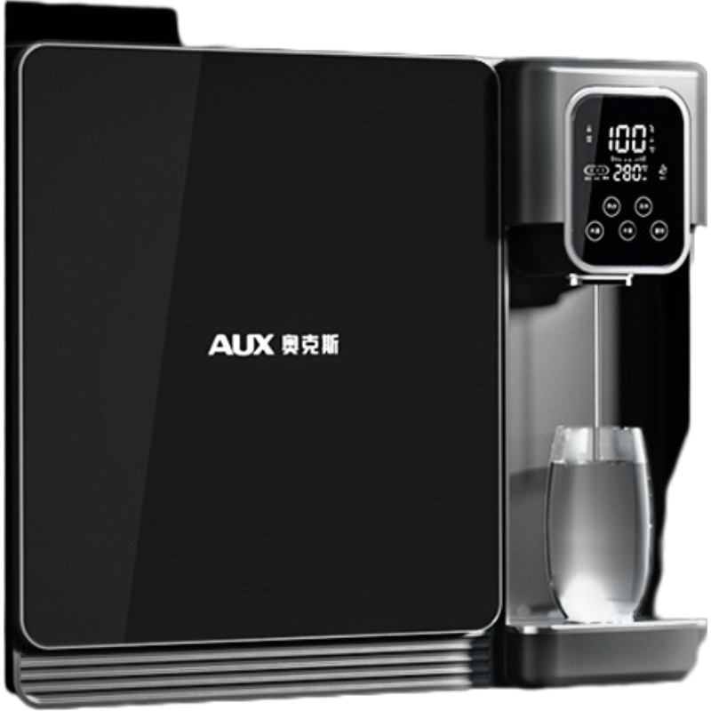 奥克斯(AUX)壁挂直饮加热一体机家用净水器反渗透纯水机即热饮水机自来水过滤器管线机台式 V12 星空灰(需预留排水管)