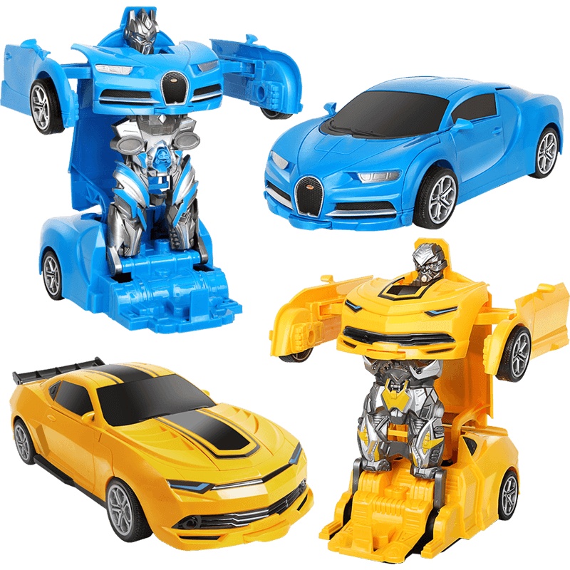 勾勾手(gougoushou)儿童汽车玩具遥控对战撞击变形机器人汽车碰撞变形双重变形男孩汽车玩具对战款[疾风漂移机器人]