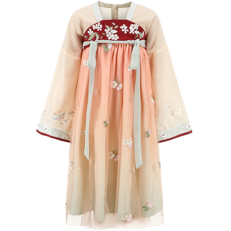 旗铂Qibo韶华汉服中国风唐装超仙春装襦裙古装连衣裙